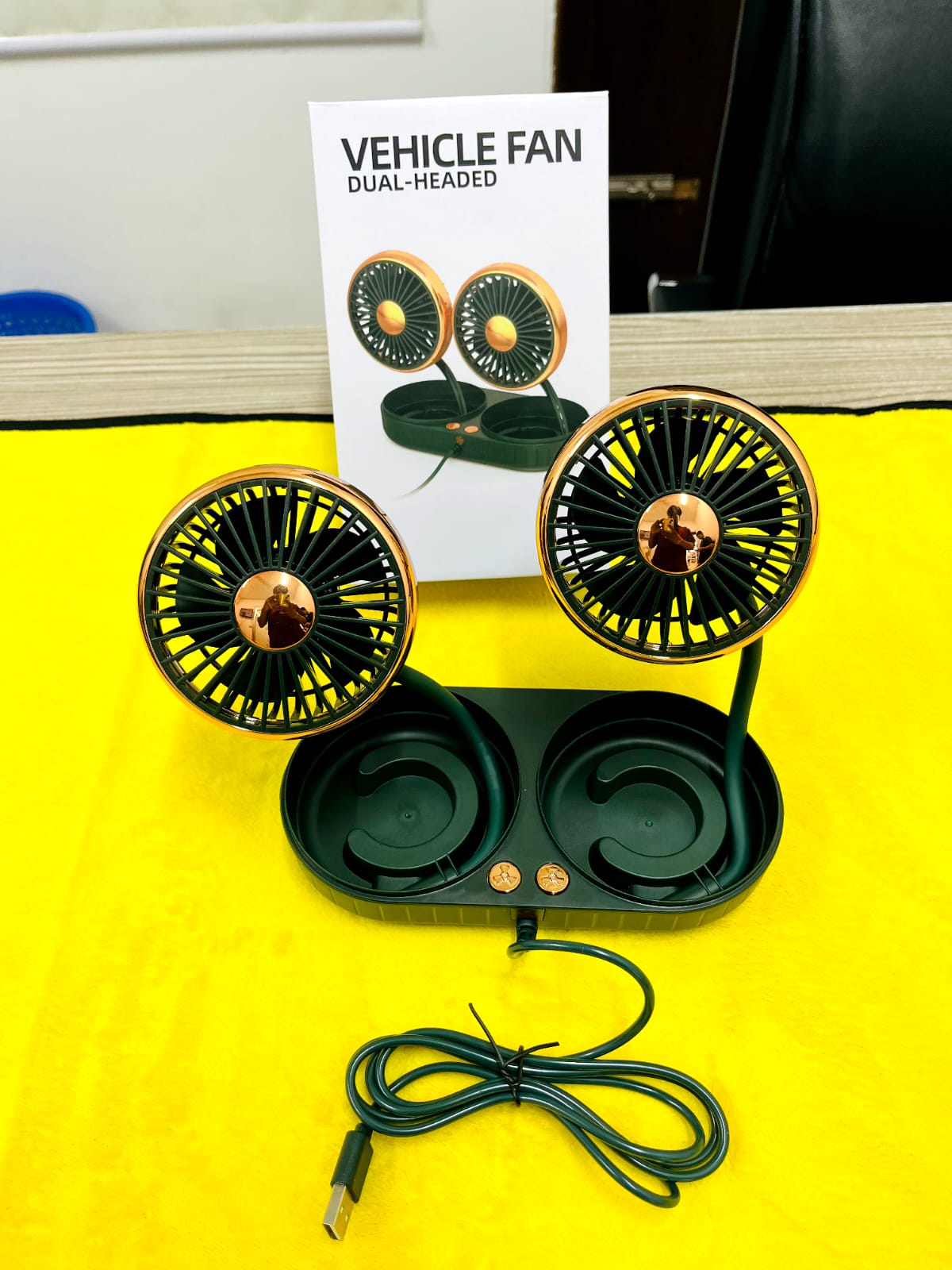 Double Head Fan ( USB) (12V)