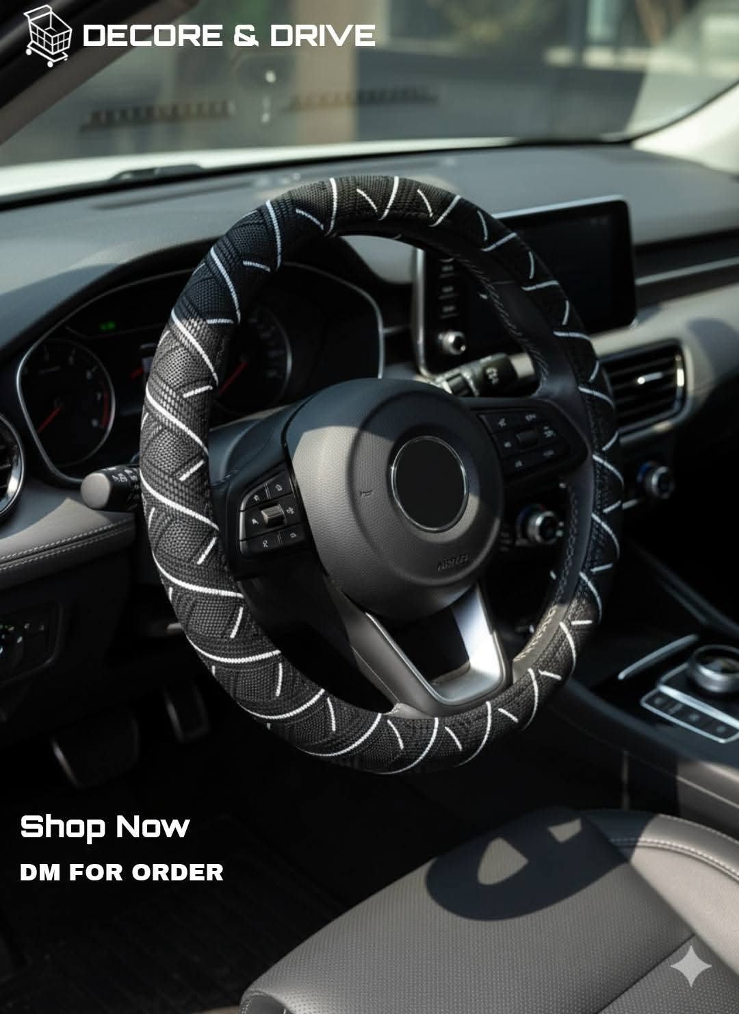 Premium steering wheel cover